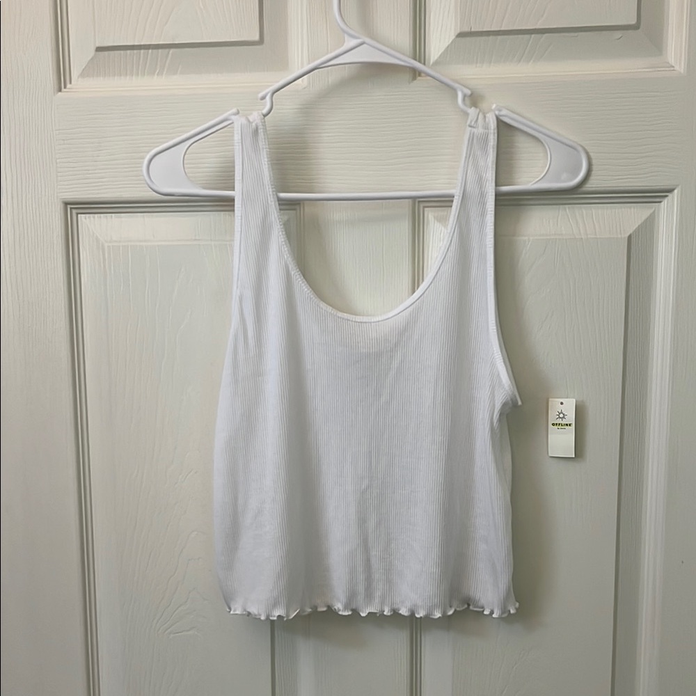 Ruffle Hem tank top